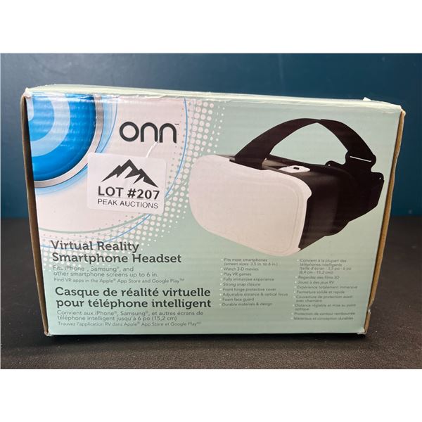 Lot of 1 ONN Virtual Reality Smartphone Headset