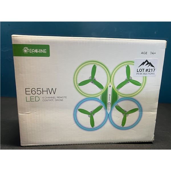Lot of 1 Eachine E65HW LED 4-Channel Remote Control Drone
