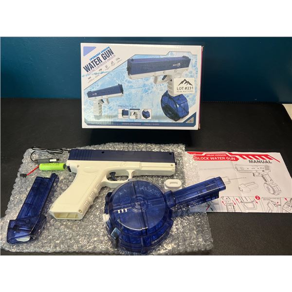 Lot of 1 Electric Water Gun - Rechargeable Automatic Water Gun - Blue