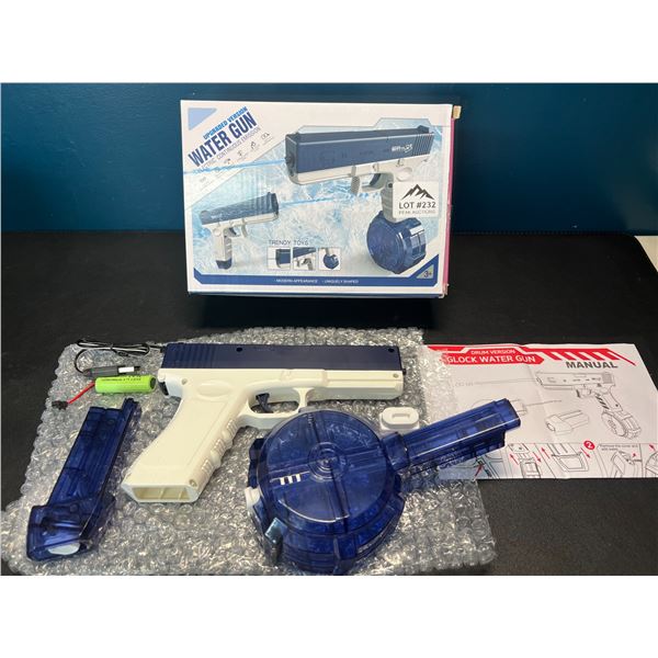 Lot of 1 Electric Water Gun - Rechargeable Automatic Water Gun - Blue