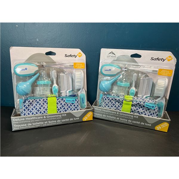 Lot of 2 Safety1st Deluxe Healthcare & Grooming Kits for Babies