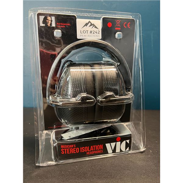 Lot of 1 VIC Firth Musicians Stereo Isolation Headphones - Brand New!