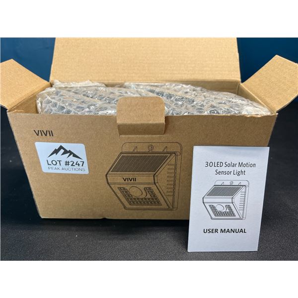 Lot of Solar Motion Sensor Outdoor Lights - 4PCS