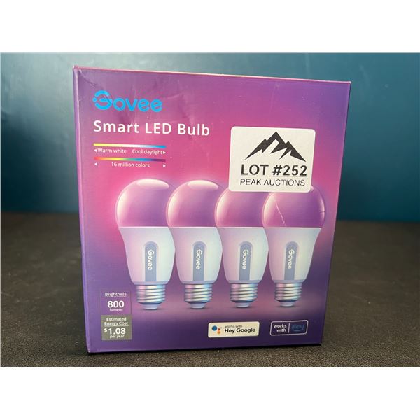 Lot of Govee Smart Bluetooth LED Light Bulbs - 4PCS