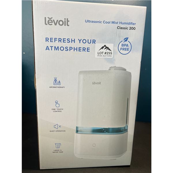 Lot of 1 Levolt Ultrasonic Cool Mist Humidifier - Large 4L Tank