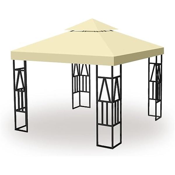 Lot of 1 Gazebo Canopy Top Replacement Cover - 10x10 - Beige