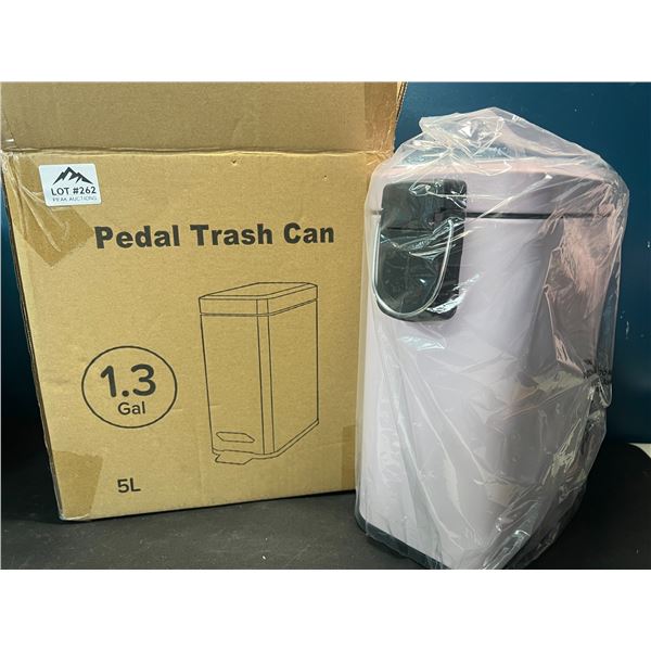 Lot of 1 Pedal Trash Can (1.3gal) - Purple Colour