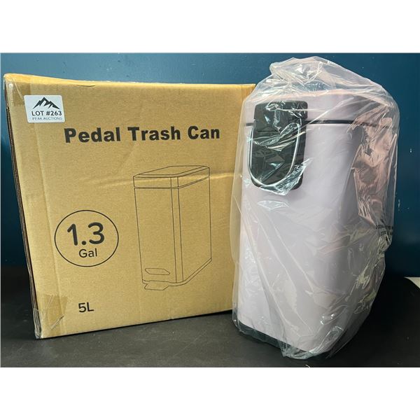 Lot of 1 Pedal Trash Can (1.3gal) - Purple Colour