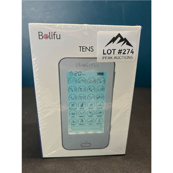 Lot of 1 Belifu Dual Channel TENS Pain Relief Muscle Stimulating Device - Brand New Sealed!!