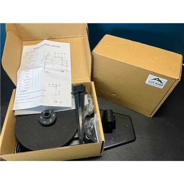 Lot of 2 Solar Fountain Pumps