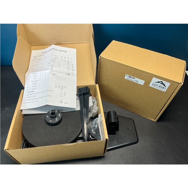 Lot of 2 Solar Fountain Pumps