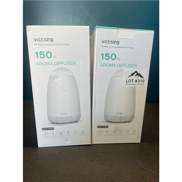 Lot of 2 Victsing 150mL Aroma Diffusers