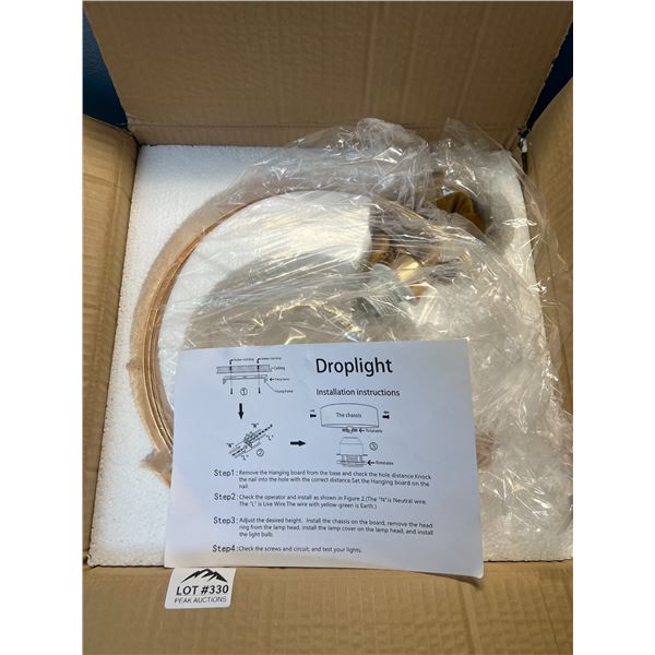 Lot of 1 Metal Pendant DropLight