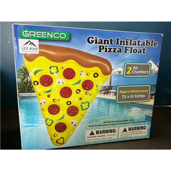 Lot of 1 Giant Inflatable Pizza Pool Float - 75 x 61 inches!