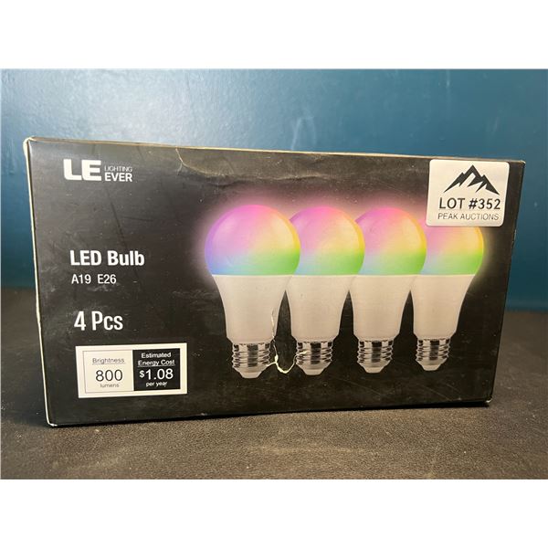 Lot of 1 4 Pack of LED Bulbs