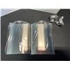Image 2 : Lot of 2 Boxes of Stainless Steel Flasks for Alcohol - 2 per box/4 Total