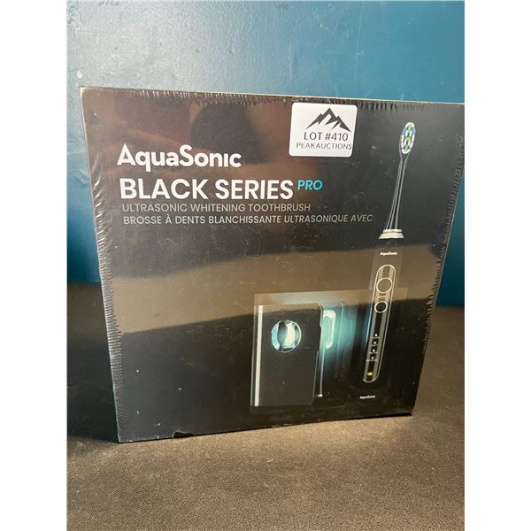 Lot of 1 Aquasonic Black Series PRO – Ultra Whitening Power Toothbrush w/ UV Sanitizing Base