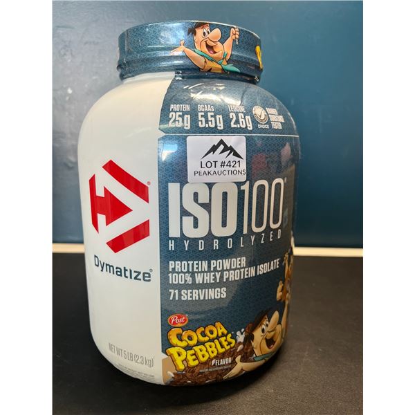 Lot of 1 ISO100 Hydrolized Protein Powder - Cocoa Pebbles Flavor - 5 LB Tub! Brand New Sealed!