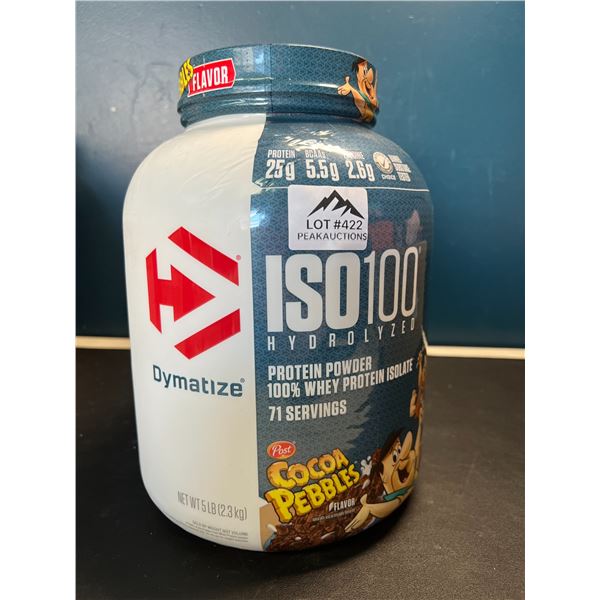 Lot of 1 ISO100 Hydrolized Protein Powder - Cocoa Pebbles Flavor - 5 LB Tub! Brand New Sealed!