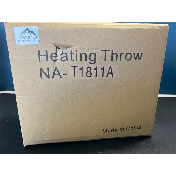 Lot of 1 Heated Throw Blanket - 50 x 60 inch - Navy