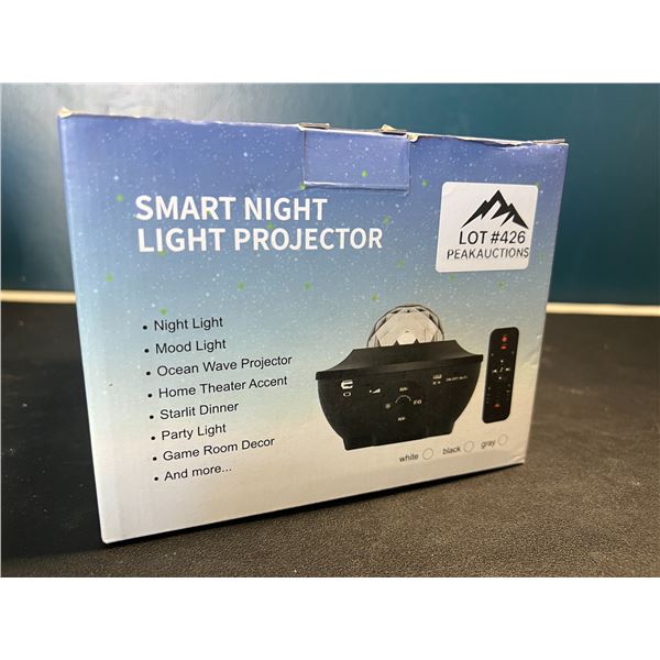 Lot of 1 Starry Night Smart Galaxy Light Projector w/ Remote Control