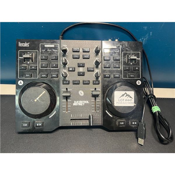 Lot of 1 Hercules DJ Control Instinct Mixer Used