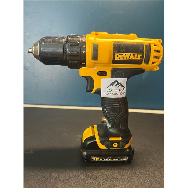 Lot of 1 Dewalt Drill w/ Battery - Used