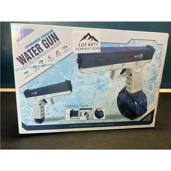 Lot of 1 Electric Water Gun - Rechargeable Automatic Water Gun - Blue