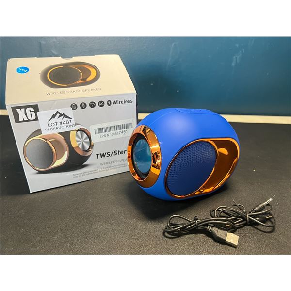 Lot of 1 X6 TWS Wireless Bluetooth Speaker