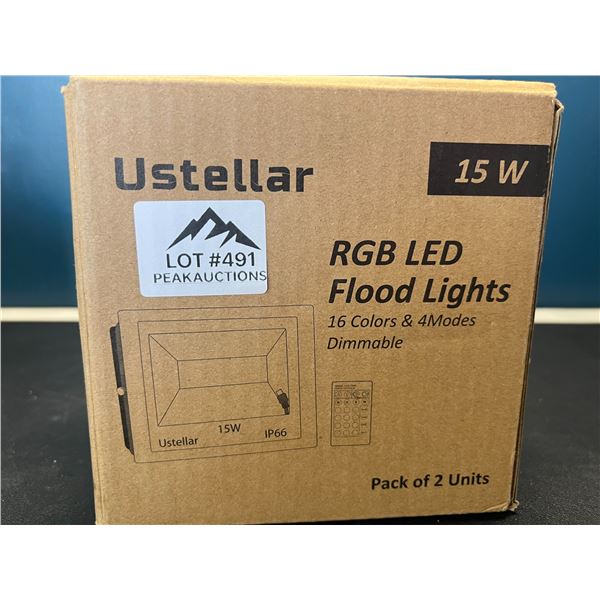 Lot of RGB LED Flood Lights - 2 PCS