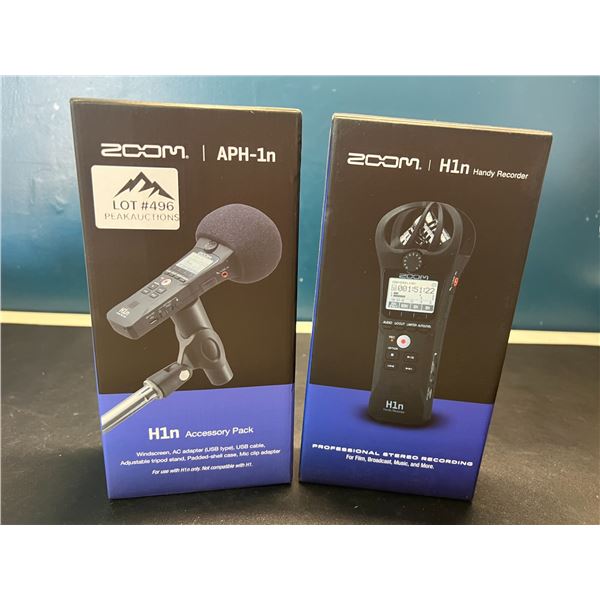 Lot of 1 Acom H1n Handy Portable Recorder & H1n Accessory Pack