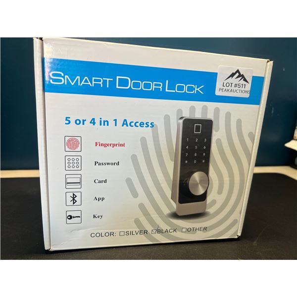 Lot of 1 Smart Door Lock - Digital Fingerprint Lock for Doors