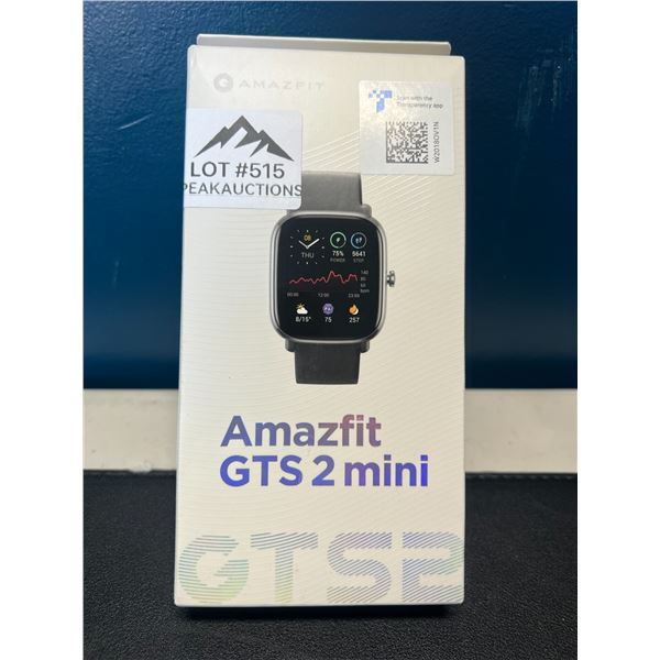 Lot of 1 Amazfit GTS 2 Mini Fitness Smart Watch GPS Tracker w/ 1.55inch Display Screen