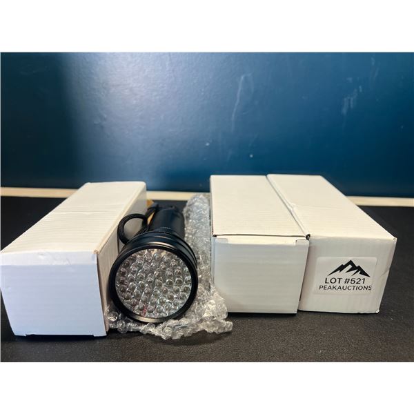 Lot of 3 UV/Blacklight Flashlights