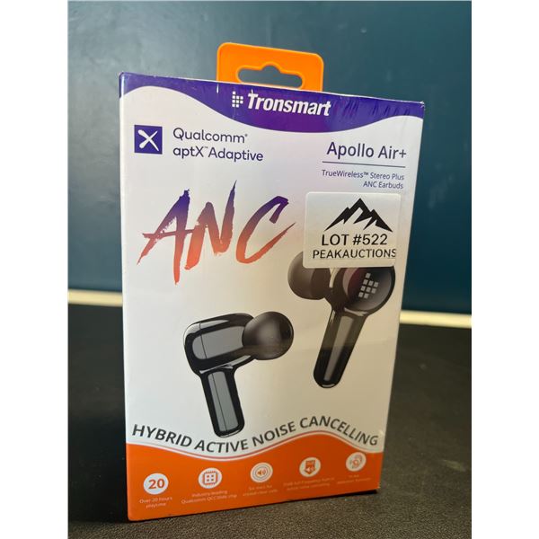 Lot of 1 Pair of Tronsmart Apollo Air+ Hybrid Active Noise Cancelling Earbuds