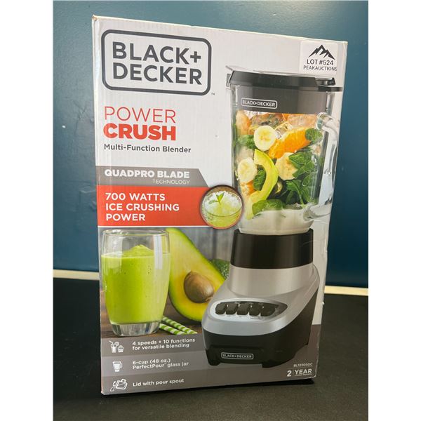 Lot of 1 Black+Decker Power Crush Multi-Function Kitchen Blender - BRAND NEW SEALED!