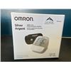 Image 1 : Lot of 1 OMRON Silver Upper Arm Blood Pressure Monitor