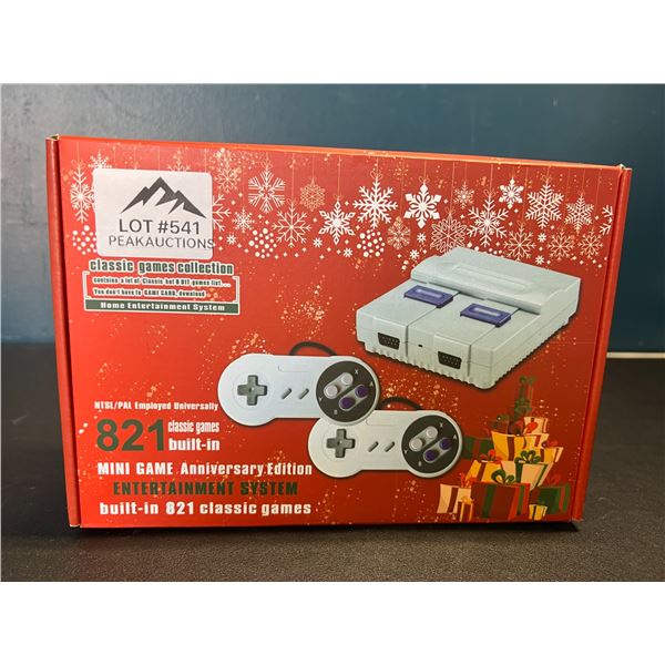 Lot of 1 Mini Game Anniversary Edition Entertainment System  - 821 Retro/Classic Games Built-In