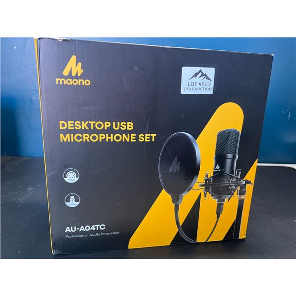 Lot of 1 Maono Desktop USB Microphone Set