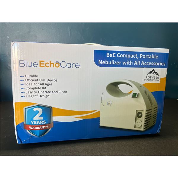 Lot of 1 Blue EchoCare Portable Nebulizer Machine for Asthmatics