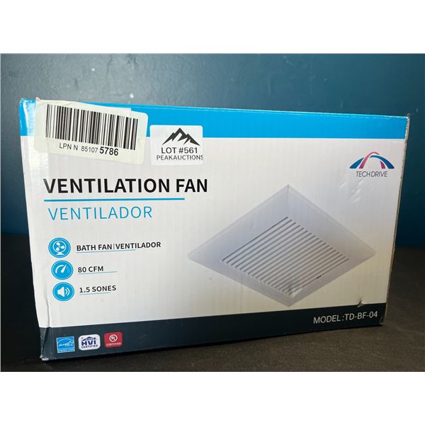 Lot of 1 Ventilation Bath Fan/Ventilator