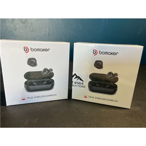 Lot of 2 Bomaker SiFi II - True Wireless Bluetooth Earbuds - Brand New Sealed!