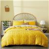Image 1 : Lot of 1 Bedazzled Tuffed Duvet Cover - 104 x 90 inch (King Size) - Yellow