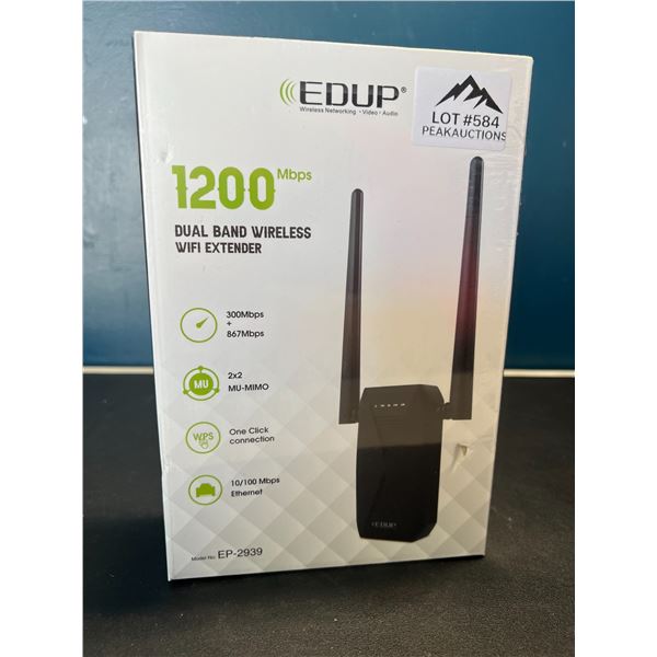 Lot of 1 Edup 1200Mbps Dual Band Wireless WiFi Extender