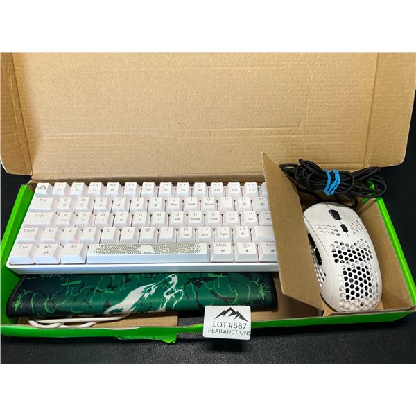 Lot of 1 T60 RGB Backlit Mechanical Keyboard & Mouse Combo Set