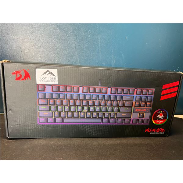 Lot of 1 Red Dragon Kumara RGB Light Up Mechanical Gaming Keyboard