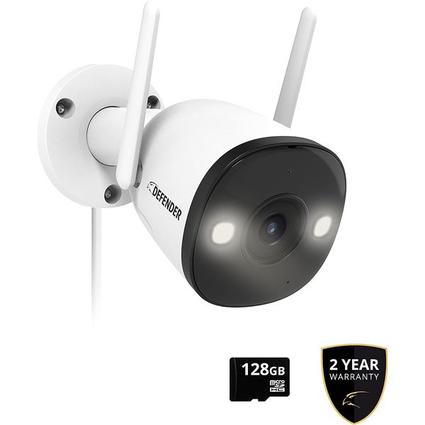 Lot of 1 Defender Guard Pro 2K HD Outdoor Wifi Security Camera - BRAND NEW!