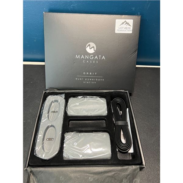 Lot of 1 Magata Orbit Dual Powerbank Station - Includes 2x Powerbanks!