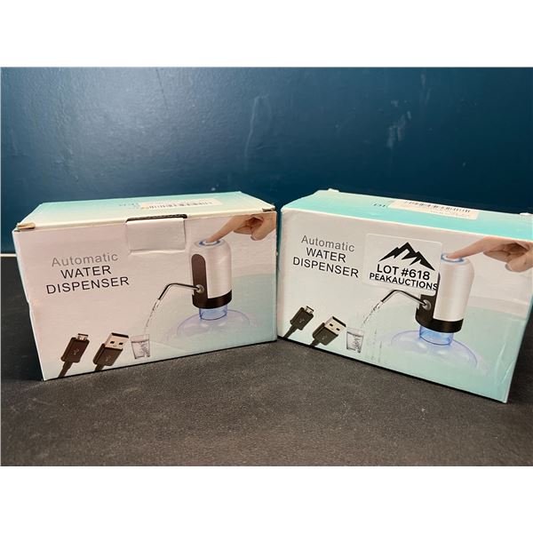 Lot of 2 Automatic Water Dispensers - Rechargeable