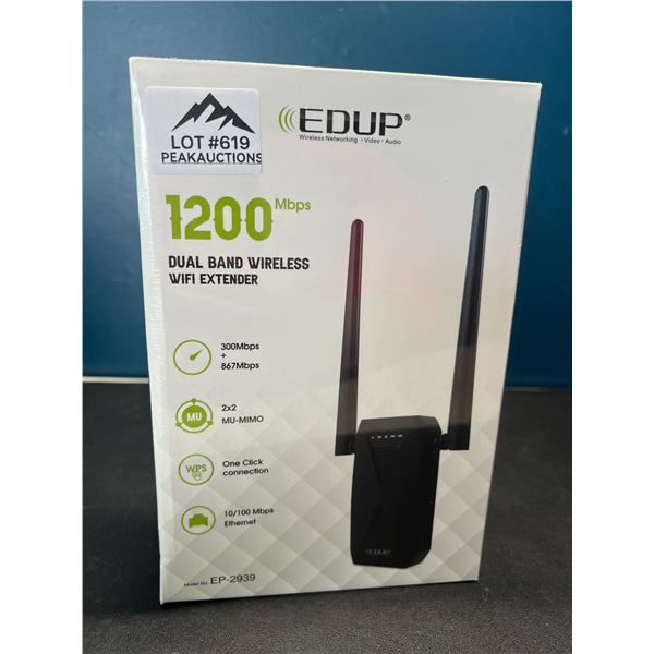 Lot of 1 Edup 1200Mbps Dual Band Wireless WiFi Extender
